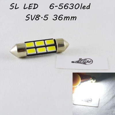 Светодиодная лампа SLS LED цоколь SV8,5(C5W) 36mm 6-5630 Белый