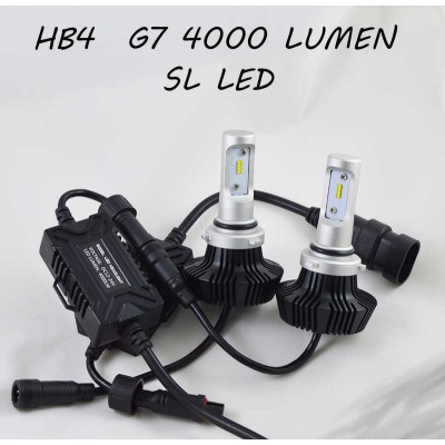 Комплект LED ламп в головной свет серии G7 цоколь HB4/9006 24W 4000 Люмен/Комплект