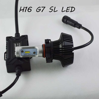 LED комплект  ДХО и ПТФ поколение G7 цоколь H16 24W 4000 Люмен/Комплект