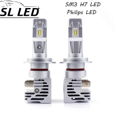 LED лампы в головной свет серии SM3 Цоколь H7 (PK22s), 25W, 5000 Люмен/Комплект