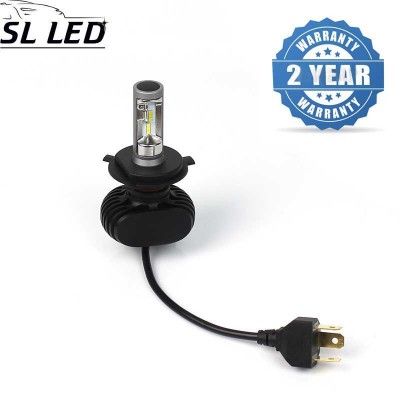 Установочный набор LED ламп в основные фонари SLP S1-LED Цоколь H4, 21W, 3250 Люмен/Комплект