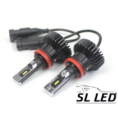 LED лампы в головной свет серии SX5 Цоколь H11/H8/H9, 25W, 3000 Люмен/Комплект