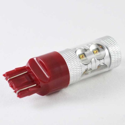 Светодиодная автомобильная лампа с цоколем T20(7443)(W21W/5W) Osram LH CPDP 30W 9-30V-Красный