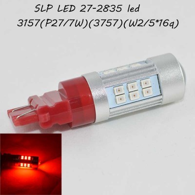 Автомобильная LED лампа SLP LED в задние фонари с цоколем 3157(P27/7W)(3757)(W2/5*16q) 27 2835 led красный