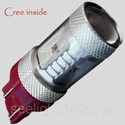 Автомобильная LED лампа в задний фонарь 7443 Cree 9-30V-NP-30W Красный