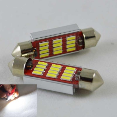Автомобильная лампа SLS LED с обманкой в номера, салон, цоколь SV8,5(C10W) 39 mm 12-4014 Белый