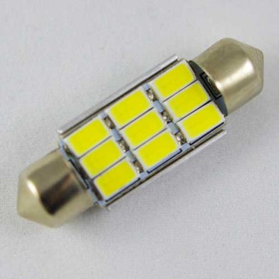 Светодиодная лампа SLS LED с обманкой компьютера под цоколь SV8,5(C5W) 36mm 9-5630 Белый