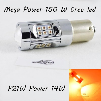 LED лампа SLP LED в задний фонарь автомобиля с цоколем 1156(BA15S,P21W) Cree 150W 9-30V 1400lm Красный