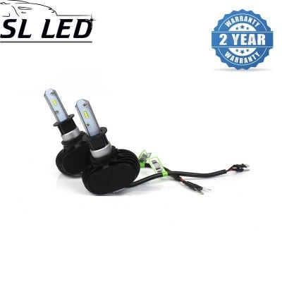 Установочный набор LED ламп в ПТФ и основные фонари SLP S1-LED Цоколь H3, 21W, 3250 Люмен/Комплект