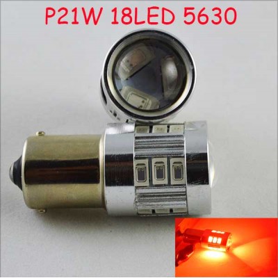 Светодиодная автомобильная лампа SLS LED с цоколем R5W, 1156, P21W, BA15S 18-5630 led 9-30V Красный