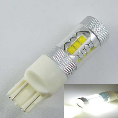 Светодиодная лампа SLP LED в задних ход автомобиля, ДХО Цоколь T20(W21/5W,W21W) Epistar 80W 9-30V 900lm Белый