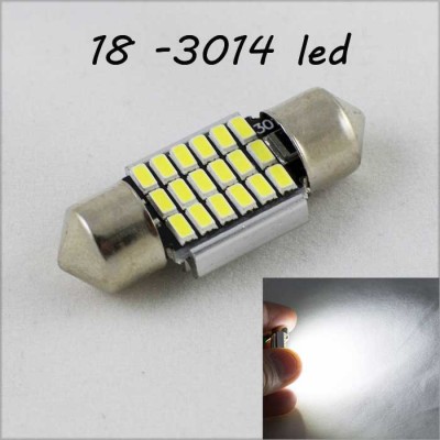 Лед лампа SLS LED в салон, багажник и подсветку номера с обманкой Can шины SV8,5(C10W) 31mm 18-3014 Белый