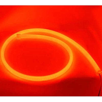 Гибкие габариты в силиконе SL LED, гибкая лента в фары 85 см. комплект, 12V, красный
