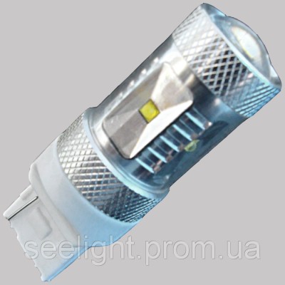 Светодиодная лампа SLP LED в задний ход автомобиля с цоколем T20(7443,7440) Cree-30W 10-30V-Белый