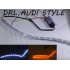 Дневные ходовые огни SL LED, стиль Audi, с динамическим указателем поворота, длина от 50 до75 см.