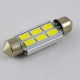 Светодиодная лампа SLS LED с обманкой компьютера под цоколь SV8,5(C5W) 39mm 6-5630 Белый