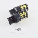 Светодиодная автомобильная лампа SLP LED с обманкой, цоколь T20(W21/5W)(7443) 44-3030 led жёлтый/белый
