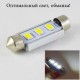 Светодиодная авто лампа SLS LED с обманкой компьютера под цоколь SV8,5(C5W) 39mm 3-5630 Белый