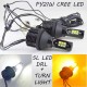 Установочный комплект авто ламп ДХО и Поворот SLP LED с цоколем 1156(PY21W)(BAY15S) 12 Cree led жёлтый/белый