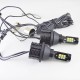 Установочный комплект авто ламп ДХО и Поворот SLP LED с цоколем 1156(PY21W)(BAY15S) 12 Cree led жёлтый/белый