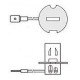 Комплект Led ламп серии SV10, цоколь H3 (PK22Ss) 13W-CSP led 6000K
