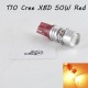 Светодиодная авто лампа SLP LED с цоколем T10 (W5W) Cree 50W 9-30V Красный