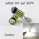 Авто лампа SLS LED в габарит , с обманкой can шины, цоколь W5W(T10) 54 led 3014, 12 В. 5000K