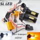 Установочный комплект автомобильнхыx ламп SLP LED с цоколем 7440(WY21W)(T20) 42 2835 led жёлтый/белый