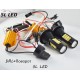 Установочный комплект автомобильнхыx ламп SLP LED с цоколем 7440(WY21W)(T20) 42 2835 led жёлтый/белый