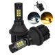 Установочный комплект авто ламп ДХО и Поворот SLP LED с цоколем 7440(WY21W)(7443) 12 Cree led жёлтый/белый