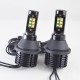 Установочный комплект авто ламп ДХО и Поворот SLP LED с цоколем 7440(WY21W)(7443) 12 Cree led жёлтый/белый