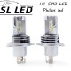LED лампи в головне світло серії SM3 Цоколь H4, 25W, 5000 Люмен/Комплект