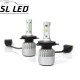 Установочный набор LED ламп в основные фонари SLP S2-LED Цоколь H4, 35W, 5000 Люмен/Комплект