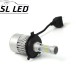Установочный набор LED ламп в основные фонари SLP S2-LED Цоколь H4, 35W, 5000 Люмен/Комплект