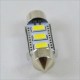 Автомобильная лампа SLS LED с обманкой в номера, салон, цоколь SV8,5(C5W) 36mm 3-5630 Белый