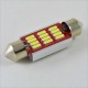 Автомобильная лампа SLS LED с обманкой в номера, салон, цоколь SV8,5(C5W) 36mm 12-4014 Белый