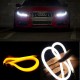 Дневные ходовые огни SL LED, гибкая лента с указателем поворота в фары 60 см.