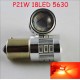 Светодиодная автомобильная лампа SLS LED с цоколем R5W, 1156, P21W, BA15S 18-5630 led 9-30V Красный