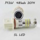 Автомобильная Led лампа SLP LED цоколь P13W (PSX26W) 48-3014 leds 9-30V дневные ходовые огни/ПТФ 6000К