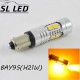 Мощная светодиодная лампа SLP LED с цоколем BAY9S (H21W) 10-2835 led 9-30V Желтый