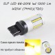 Самая яркая LED лампа в поворот 7440, T20, W21W, 66-2016 led , Желтый с обманкой