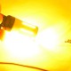 Самая яркая LED лампа в поворот 7440, T20, W21W, 66-2016 led , Желтый с обманкой