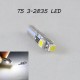 Светодиодная лампа в подсветку с цоколем T5(W2x4,6d)(W1.2W) 3-3528 12V 6000K