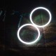 Светодиодные кольца RGB (ангельские глазки) 80-68 мм. COB суперяркие ПАРА