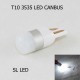LED лампа в габарит SL LED, с обманкой, can bus, цоколь W5W(T10) Osram led 3030 12 В. Белый 6000K
